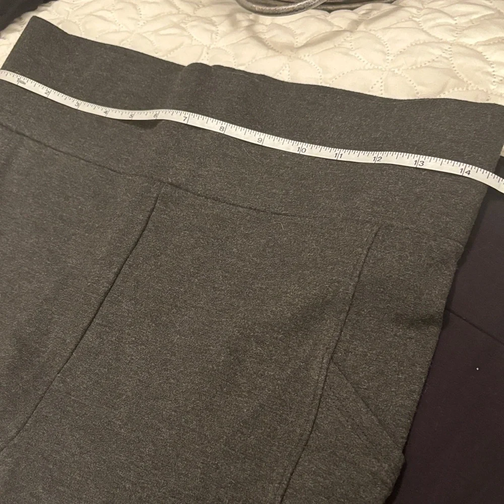 Lou & Grey For Loft Black and Gray Leggings Set set of 2 Pull On Stretch Sz Med - Picture 6 of 11